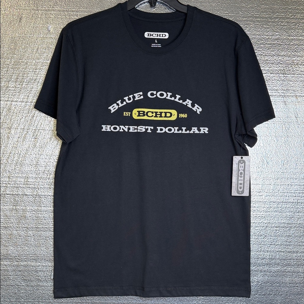 Black Graphic Tee for Men